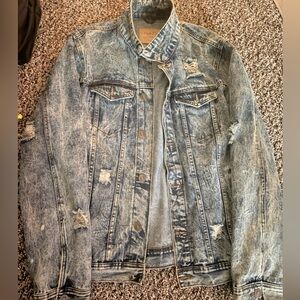 Rue21 Blue Distressed Jean Jacket
